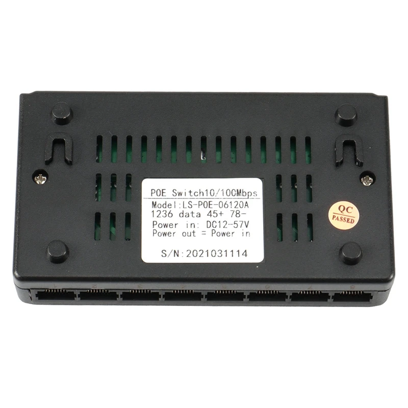 10X 8 Uostų 6+2 POE Switch purkštukas (benzinas Galia Per RJ45 Ethernet Be Maitinimo Adapteris Šeimos Tinklo Kamerų Sistema
