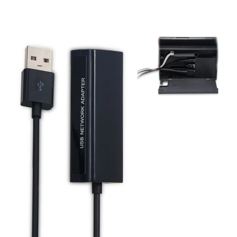 USB Ethernet Adapter USB 2.0 10/100 Mbps Tinklo Plokštę į RJ45 Lan Windows 10 Jungiklis Ethernet USB Adapteris