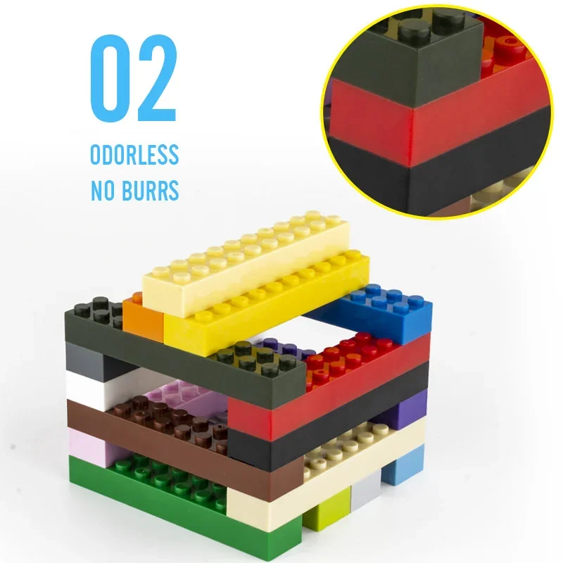 Pastato blokas 1X4 1X8 2X4 2X6 skylę Orange plytų pagrindiniai priedai švietimo kūrybiškumas suderinama prekės ženklo kūrimo bloką, žaislai