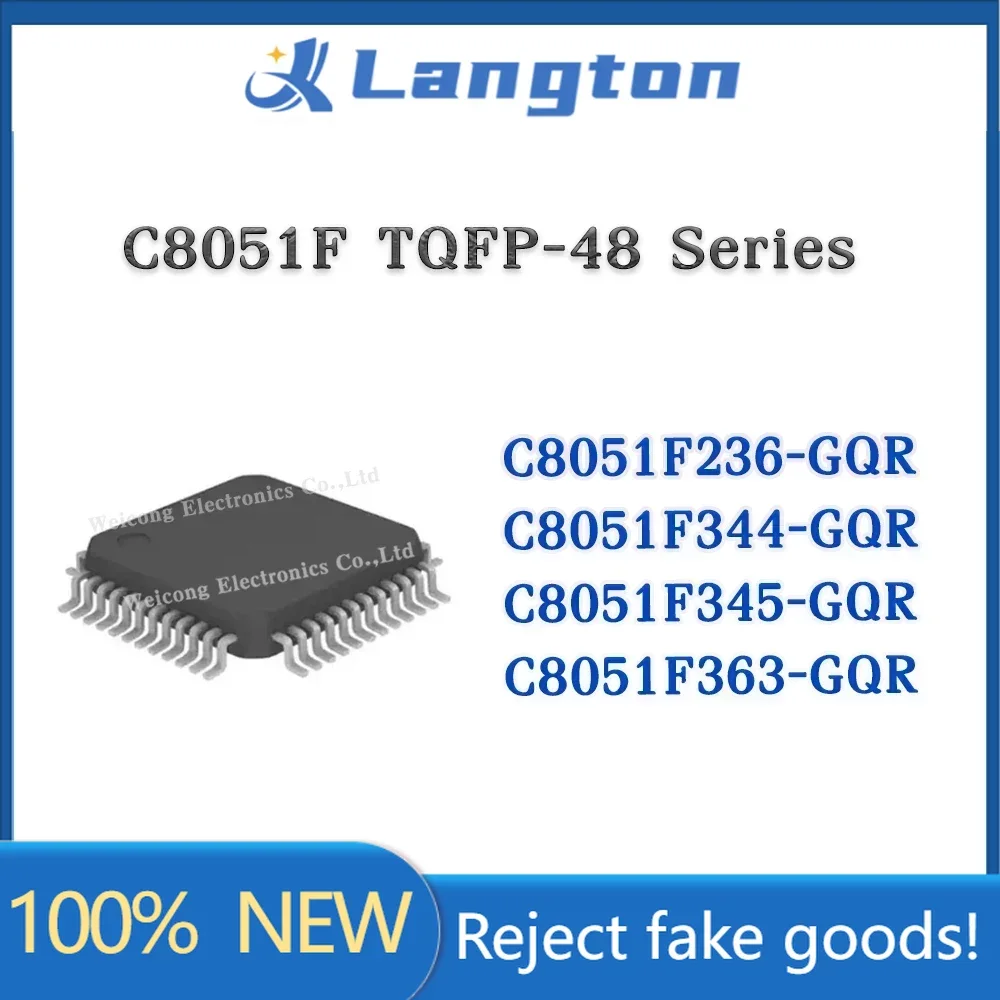C8051F236 C8051F344 C8051F345 C8051F363 C8051F236-GQR C8051F344-GQR C8051F345-GQR C8051F363-GQR C8051F C8051 IC MCU Chip TQFP-48