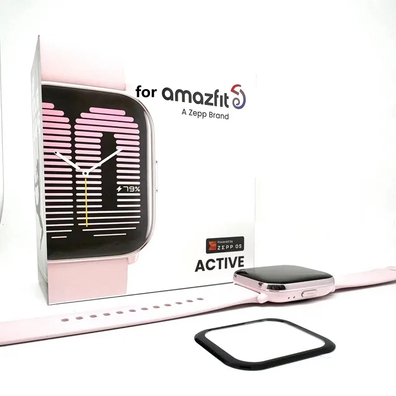 100VNT 3D Išlenkti Soft Screen Protector for Amazfit Aktyvus Smart Žiūrėti Visą Aprėptį Apsauginės Plėvelės AMAZFIT BIP5