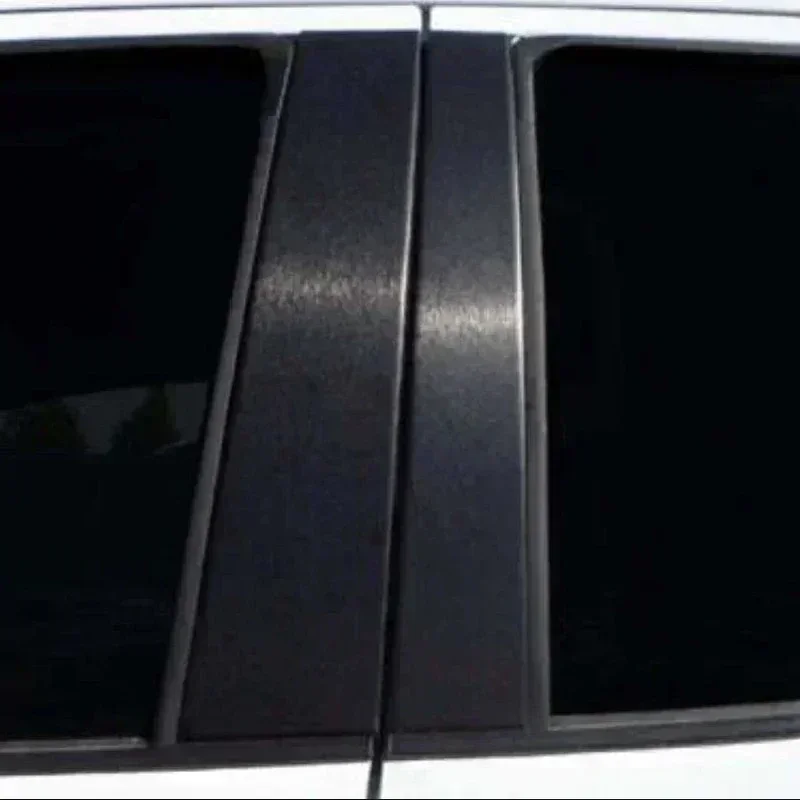 6Pcs Matt Black Automobilių Ramstis Pranešimų Apdaila Durų Lango Skydelio Dangtelį BC Skiltyje Lipdukai Hyundai Tucson NX4 2022-2023 Auto Dalys