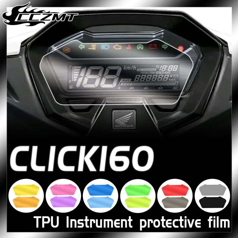 Honda Click160 SPUSTELĖKITE 160 priekinis žibintas kino posūkio signalo kino skaidrios apsauginės plėvelės dekoratyvinis lipdukas pakeitimo