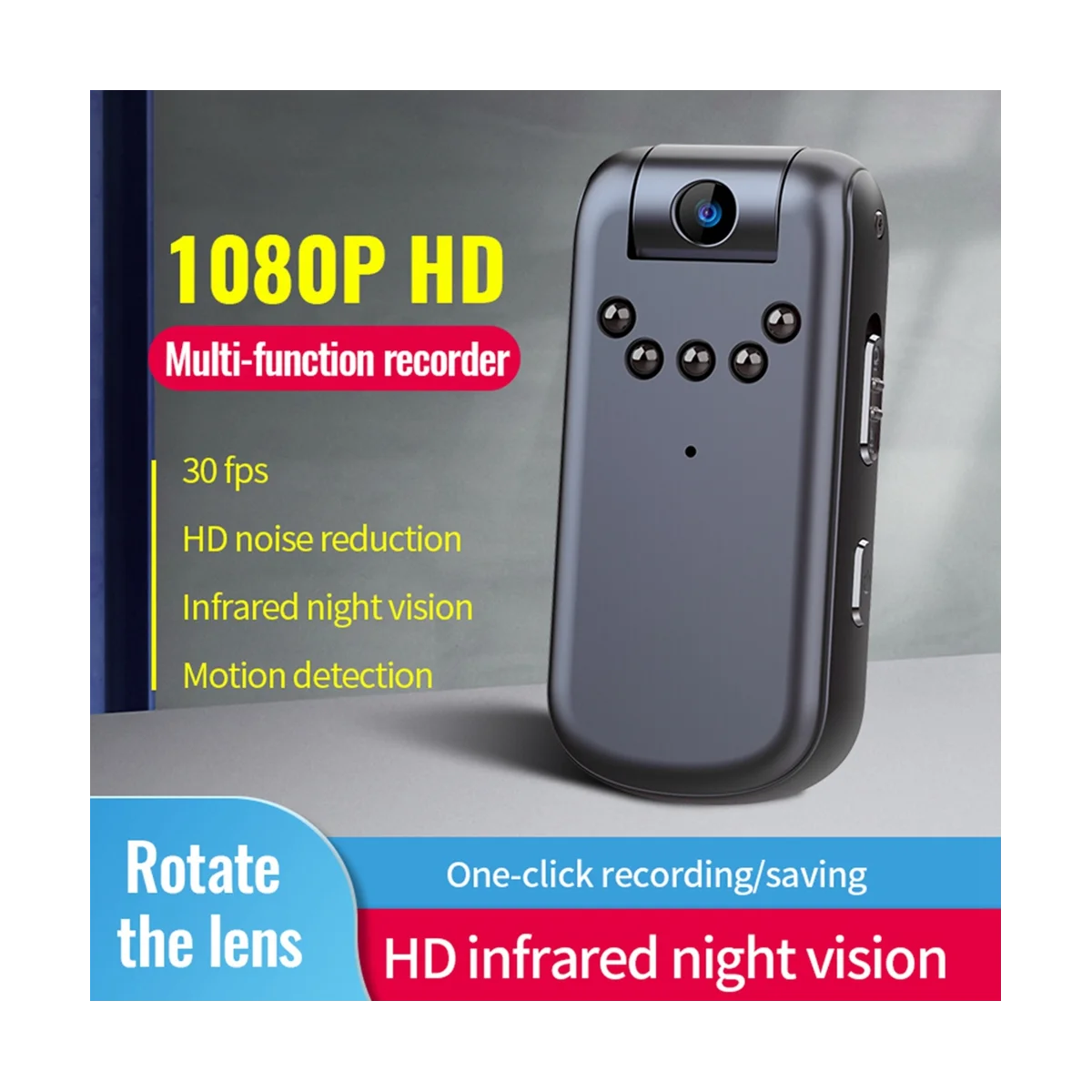 1080P HD Infraraudonųjų spindulių Naktinio Matymo Mini Kamera Mažos vaizdo Kameros Bodycam Policijos Cam Dviračių Kamera Motociklų Eismas(4G)