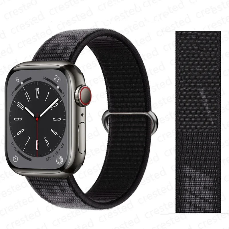 Nailono Sporto Kilpos Diržas, Apple Watch Band 49mm Nike Apyrankės Apyrankės iWatch 9 8 7 6 5 SE Ultra 2 45mm 44mm 41mm 42mm 38