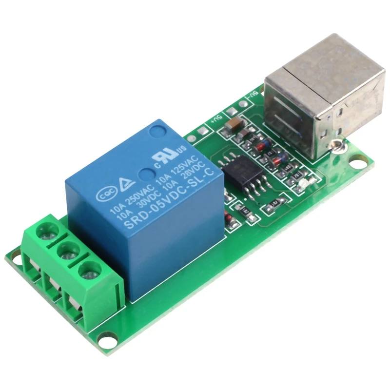 2X 5V USB Relay 1 Kanalas Programuojamas Kompiuteris Kontrolės Smart Home JAV Laivas