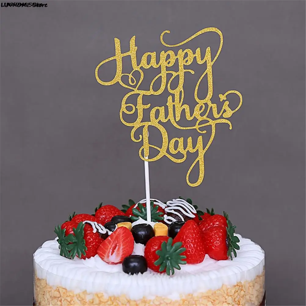 1pcs tėvas tortas topper Tėvo diena tortas vėliavos Puošia Akrilo gimtadienio tortas toppers Grietinėlės desertas pyragas apdaila