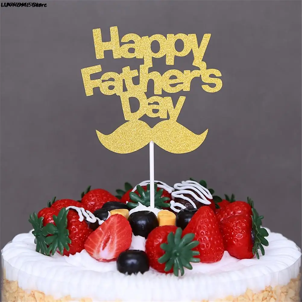 1pcs tėvas tortas topper Tėvo diena tortas vėliavos Puošia Akrilo gimtadienio tortas toppers Grietinėlės desertas pyragas apdaila