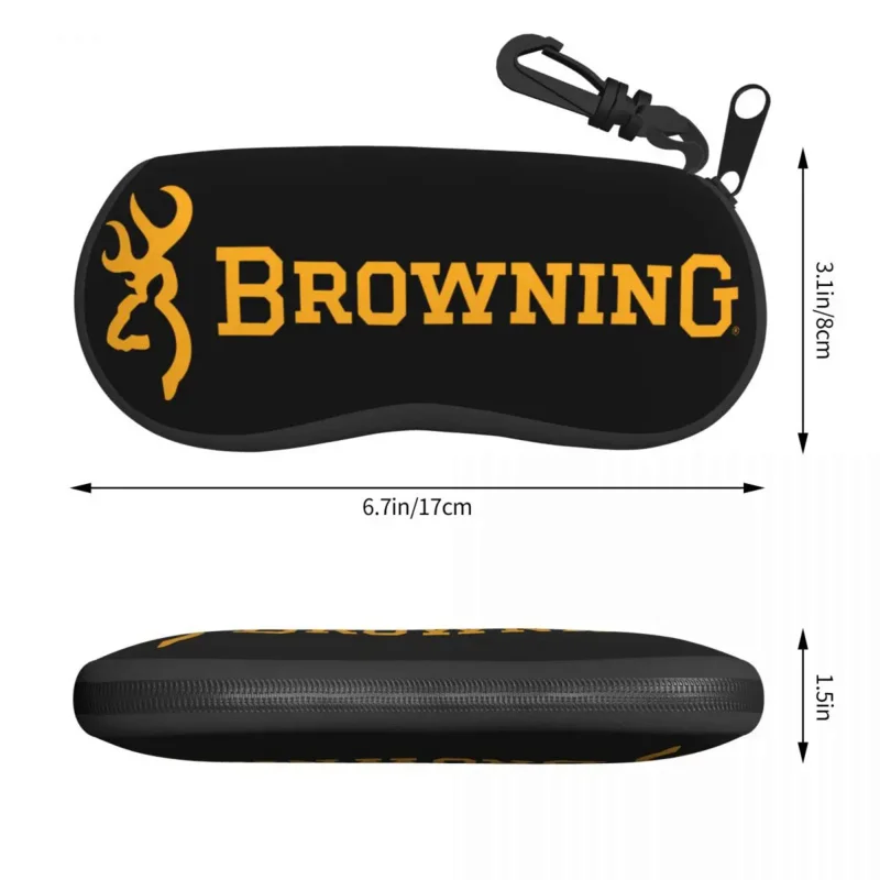 Custom Browning Shell Akiniai Atveju Unisex Kelionės Akiniai Atveju Akinius Nuo Saulės Raštas Dėžutę
