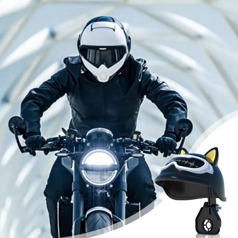 Telefonas Saulės Pavėsyje, Mini Skrybėlė Mobilųjį Telefoną su Mielas Ausies Anti-Reflective Akinimo Blokavimo kūrybos motociklo navigacijos laikiklis