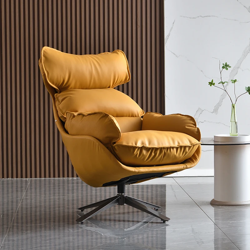 Italijos šviesos prabanga sukasi kėdės, paprasta ir tingus atlošas kėdės, patogi sofa-lova, kėdė kambarį ir namų naudojimui