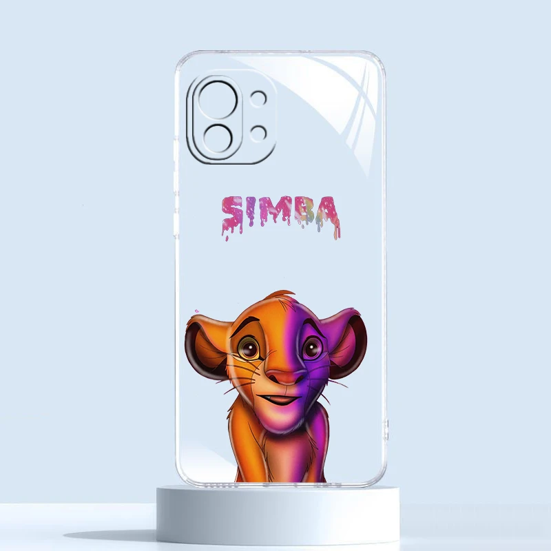 Animacinių filmų Prabangos Liūtas Karalius Telefoną Atveju Xiaomi Mi 12X 12 11 11T 11i 10T 10 Pro Lite Ultra 5G 9T 8 A3 Skaidrus