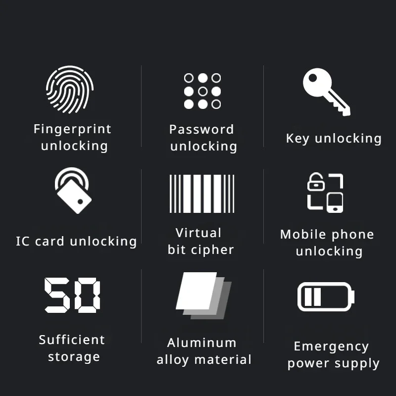 Tuya Elektroninių Smart Durų Užraktas Su Biometriniais pirštų Atspaudų / Smart Card / Slaptažodį / Raktas Atrakinti/ USB Pagalbos Nemokamai
