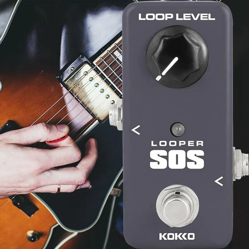 KOKKO FLP2 Nešiojamų Gitaros Efektu Pedalas Looper Poveikis 5 Min. Apsisukimo Metu, Linijos Stotis, Išskirti Maitinimo Adapteris