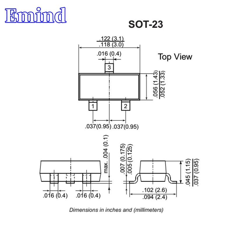 100/200/300Pcs 2SA1235A SMD Tranzistorius Pėdsaką SOT-23 Silkscreen MAN Tipo PNP 50V/200mA Bipoliniu Stiprintuvo Tranzistorius