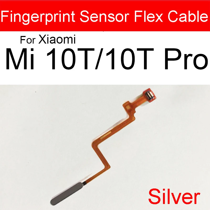 Pirštų atspaudų Jutiklis Touch Skaitytuvas ID Klavišą Flex Kabelis Xiaomi Mi 10T 10T Pro Mi 10T Lite 5G Namo Grįžti Maitinimo Mygtuką Flex Juostelės