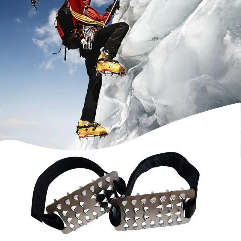 Sniego Trinkeles 1pair Nerūdijantis Plienas Anti-Slip Ledo Trinkeles alpinistų batų kapliukus, Vaikščiojimo Batai Stabilicers Ledo Trinkeles, Vaikščiojimo Batai Batus