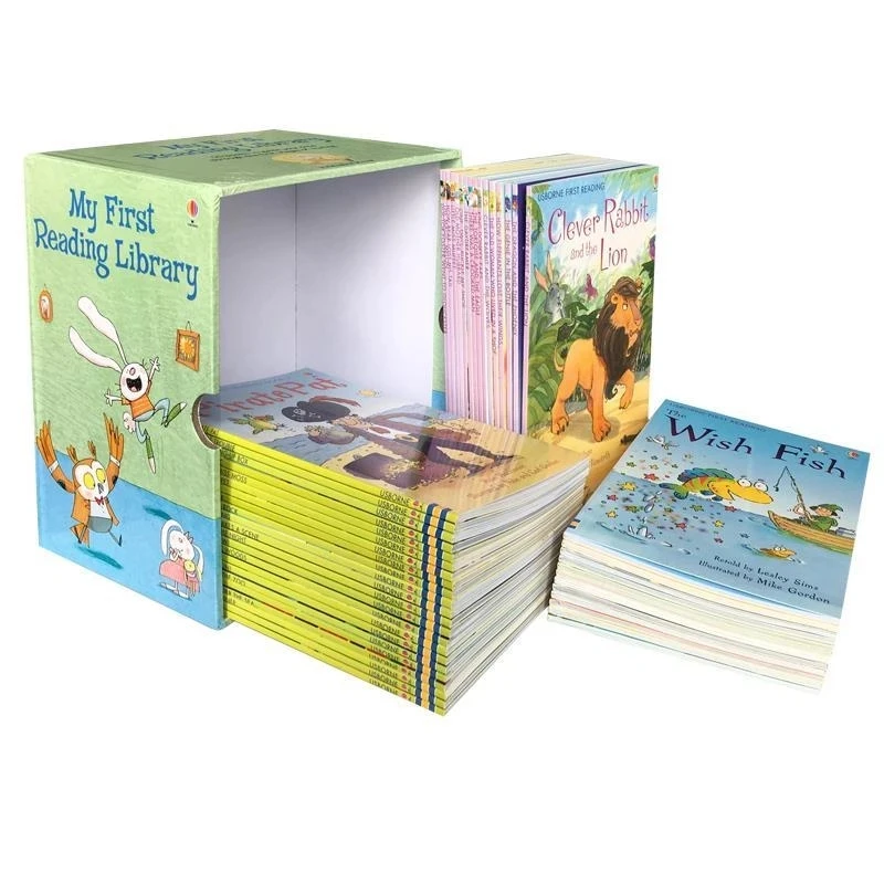 50 Knygų/Set Usborne Mano Pirmasis Svarstymas Bibliotekos anglų Knygelių Kūdikių Ankstyvosios Vaikystės Žodžių Mokymosi Dovana Vaikams mokytis