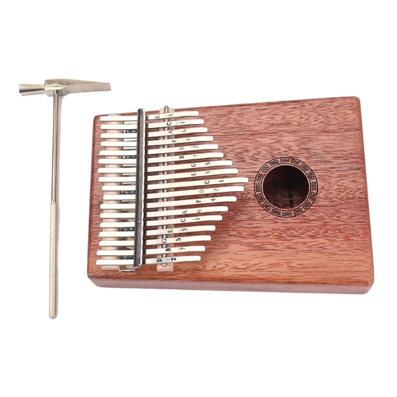 Nykščio Fortepijonas Kalimba Priemonė, 17 Klavišus Medienos Mini Piršto Fortepijono Muzikos Instrumentas
