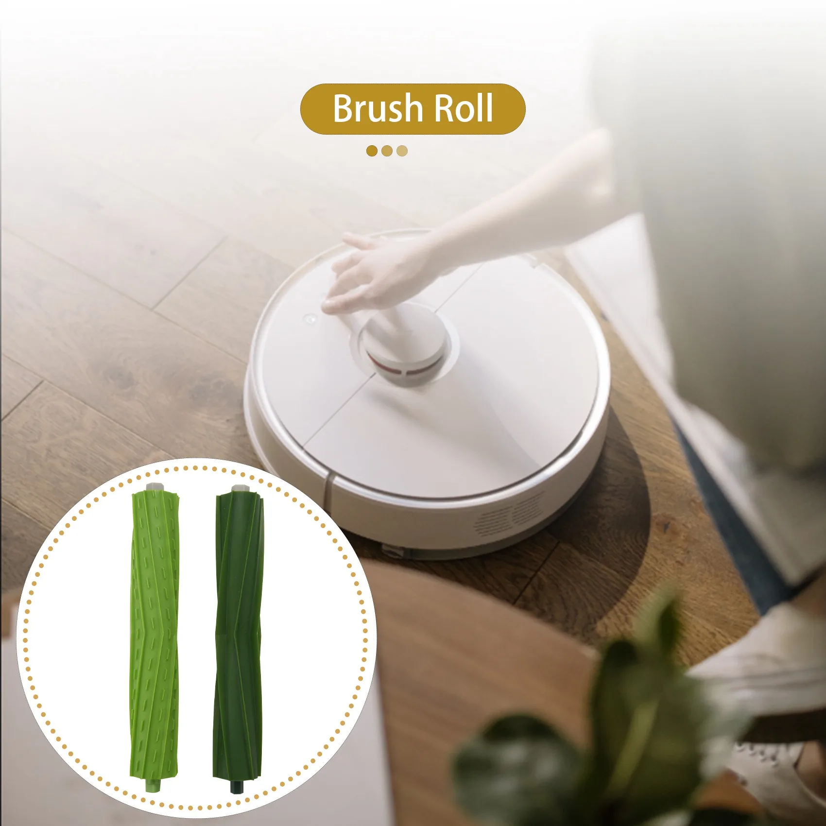 2X Brush Roll Roomba I7 E5 E6 Serijos Robotas Dulkių siurblys Pakeitimo Atsarginės Dalys Žalia