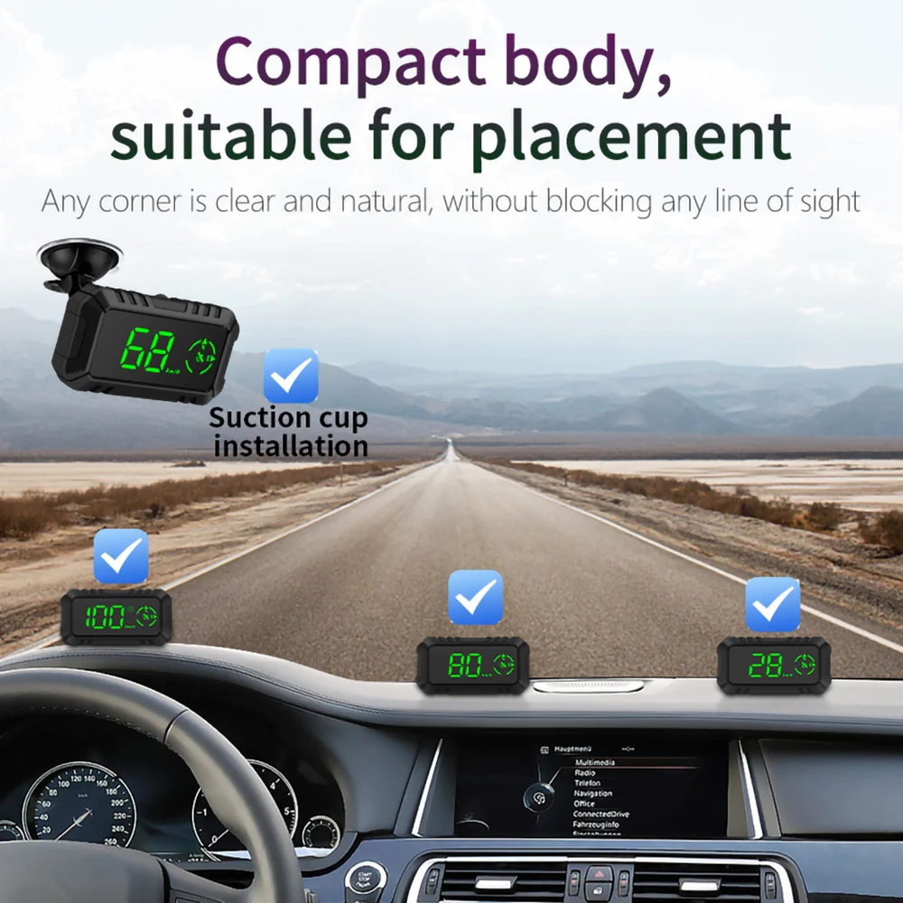 Automobilių Elektronikos Priedai, Skaitmeninių Automobilių Spidometro G PS Head-Up Display G7 HUD Projektoriaus Ekranas Universalus Visoms Transporto priemonėms,