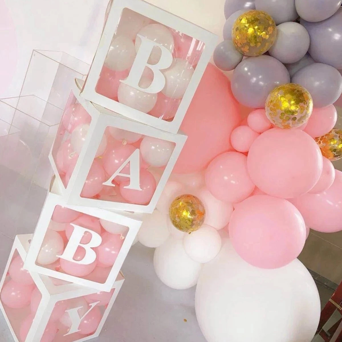 Skaidrus Balionas Lauke Baby Shower Apdailos Berniukas, Mergaitė, 1-ojo Gimtadienio Dekoracijos Vaikams Vestuvių Dekoro Babyshower Prekes