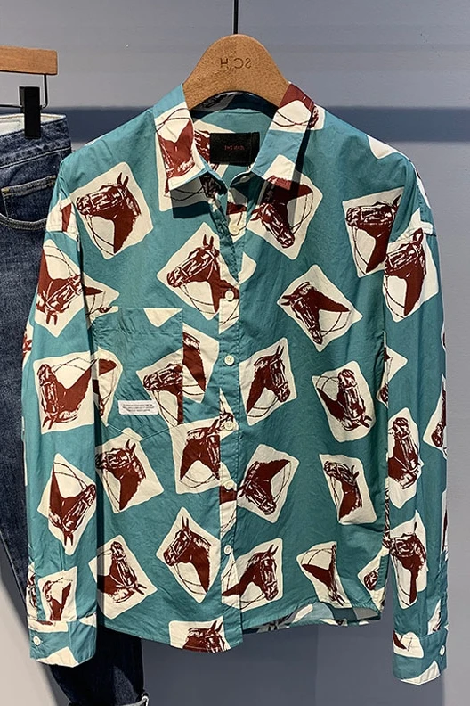 Vintage Drabužiai, Spausdinimo Streetwear Vyrų Laisvi Marškinėliai ilgomis Rankovėmis Vyrų Viršūnes Harajuku Mados Atsitiktinis Kontrastas Marškinėliai Vyrams H35