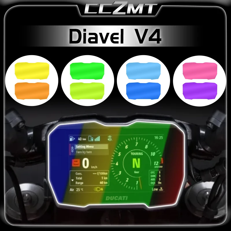 Už Ducati Diavel V4 Prieš 4 2023 Motociklo Grupių Nulio Grupių Ekrano Apsaugos Plėvelė, Priedai