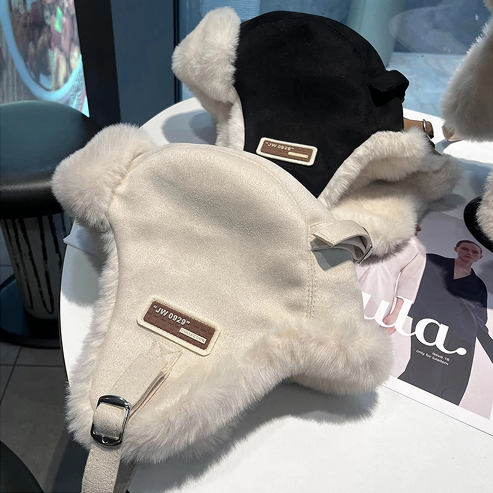 Žiemą Rusijos Kepurės Moterims, Šiltas Earmuffs Tirštėti Ausies Flapped Kepurės Žiemą Šaltą Įrodymas, Šiltas Dirbtinis Kepurės Ausis Bžūp