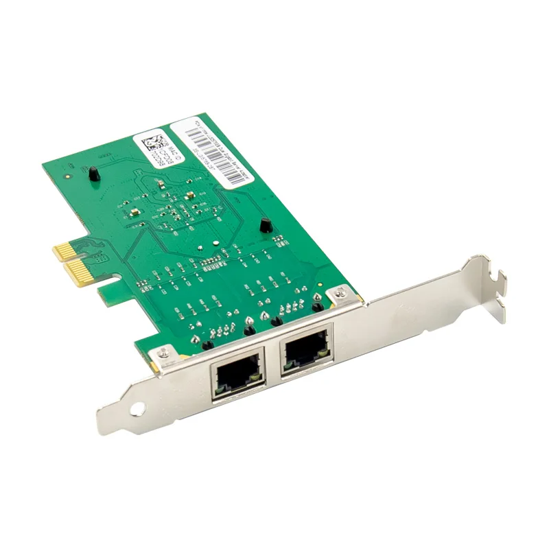 PCIe x1 Dual Port RJ45 Gigabit Ethernet Tinklo plokštė 10/100/1000Mbps NIC 