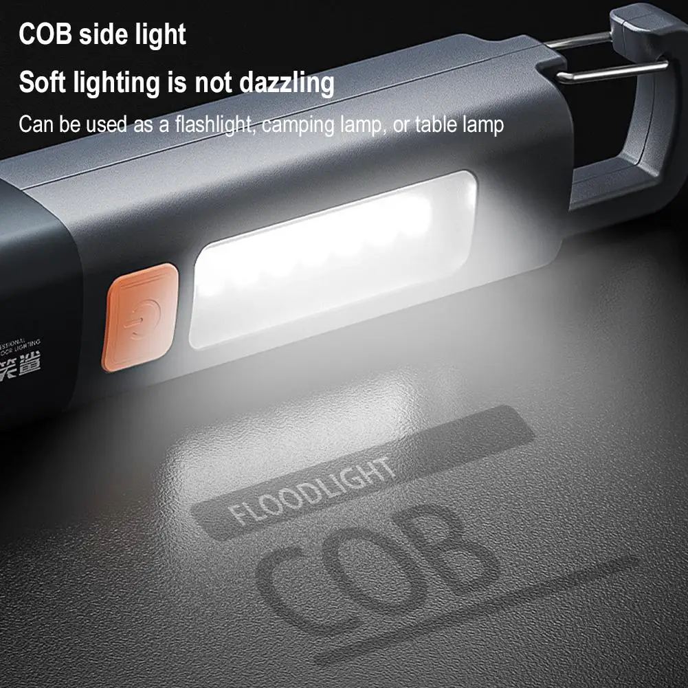 Super Ryškus LED Taktinis Žibintuvėlis Su laikikliu Kempingas Šviesos USB Įkraunamas Žibintuvėlis Taktinis Avarinės Šviesos Žibintai