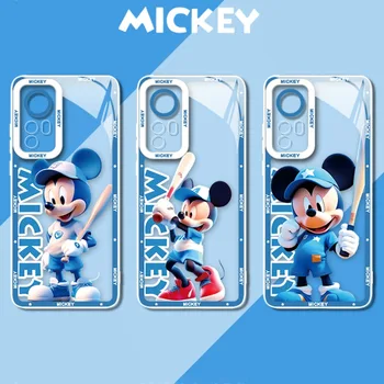 Mickey Mouse Aišku, Telefoną Atveju Xiaomi Redmi 12 Pastaba 4G 5G 11 Turbo Pro Plus 12S 11S 9S 10S 10 8 7 6 9 10C K60 K60E Minkštas Viršelis