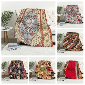 Pledas sofa Kelio antklodės šiltos žiemos lova padengti mesti antklodę Dekoro boho šiltu vilnos Šiaurės Derliaus Maroko Minkštas ir pūkuotas