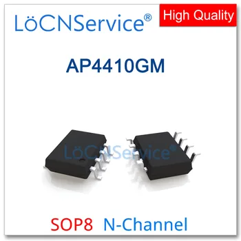 LoCNService 50PCS 500PCS AP4410GM SOP8 N-KANALO AP4410 Aukštos kokybės