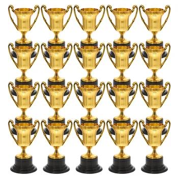 20 Vnt Vaikai Apdovanoti Trofėjus Apdovanoti, Prizai, Sporto Prizai Apdovanoti Prizais Futbolo Dovanos Trofėjus Futbolo Dekoro Plastiko Taurės Aukso Trofėjų