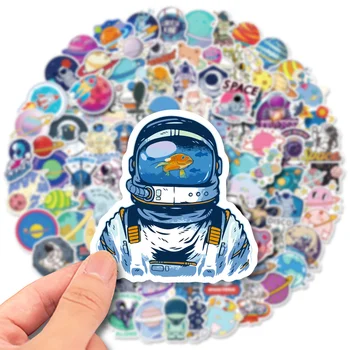 100vnt Kosmosą Astronautas Grafiti Lipdukai Animacinių filmų 