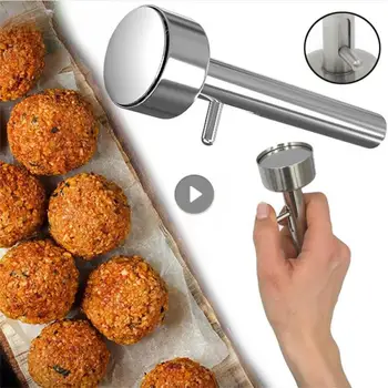 Nerūdijančio Plieno Didelė Falafel Kamuolys Priėmimo Scoop Pelėsių Meatball Machine Paspaudus Maker Nelipnius Virtuvės Reikmenys Dalykėlių Įrankis
