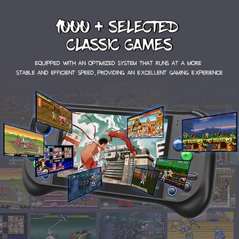 5.0 Colių Nešiojamą Žaidimų Konsolę Didelės raiškos Ekranas Klasikinis Delninis Konsolės Vaizdo įrašų Atkūrimo TF Pratęstas Archyvas 6000 Žaidimai