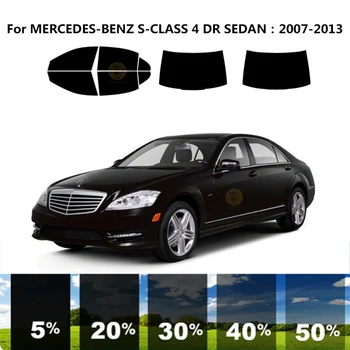 Pjaustytuose nanoceramics automobilių UV Lango Atspalvis, Rinkinys, Automobilių Langų Plėvelės MERCEDES-BENZ S-CLASS W221/V221 4 DR SEDANAS 2007-2013 m.