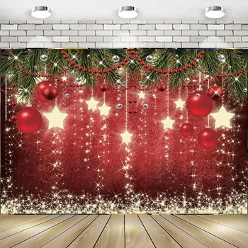 Kalėdų raudoname Fone Žiemos Snaigės Naujųjų Metų Išvakarės Fotografija, Šeimai Šalis Spindinčios Žvaigždės Laimingas Baby Shower Apdaila