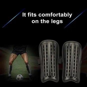 Futbolo Kojų Apsaugų, Lengvi, pagaminti iš smūgiams atsparios Futbolo Shin Pagalvėlės su Užtrauktuku Juosta neslidus Kojos Blauzdos Sportininkams