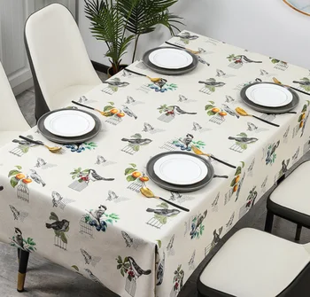 Apsaugos nuo užsiteršimo staltiesė Derliaus gėlių raštas staltiesė, vandeniui stačiakampio formos staltiesė, kambarys, vestuvių dekoravimas