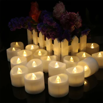 12 Pak LED Elektroniniai Žvakių Šviesos Su Laiko Funkcija Flameless Mirgėjimas Arbata Žibintai Namuose Šalis, Helovinas, Kalėdos Dekoras