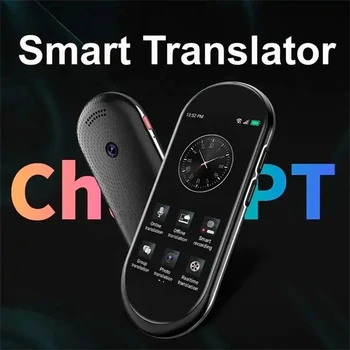 Nešiojamų 4G Pažangaus Voice Translator ChatGPT 4.1 Colių 138 Kalbomis Realiu Laiku Internete Trumpąją Neprisijungęs Vertimo Įrenginys, skirtas Mokytis