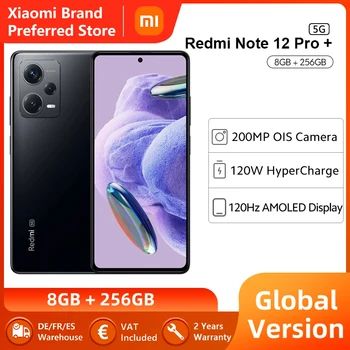 Pasaulinė Versija Xiaomi Redmi 12 Pastaba Pro+ 5G NFC Išmanųjį telefoną 6.67 colių 120Hz OLED Dimensity 1080 Octa Core 200MP Triple Kameros