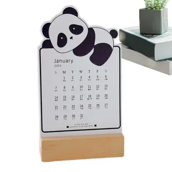 Juokingi Gyvūnų Stalinis Kalendorius Nuimamas Panda Mėnesio Atsistoti Kalendorius Mielas Stalinis Kalendorius Su 12 Mėnesių Stalo Kalendorių Namuose