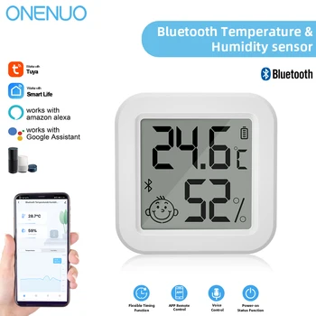 Smart Tuya Bluetooth Temperatūros ir Drėgmės Jutiklis LCD Termometras Mini Smart Elektros Drėgmėmačiu APP Nuotolinio Valdymo Namuose