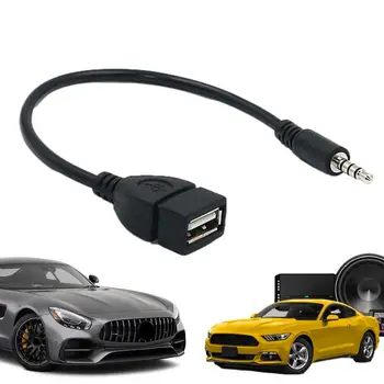 Kabelis Audio Adapteris Keitiklis Kabelis Aukštos Ištikimybės USB Adapterio Kabelis, Skirtas USB Jungtį Prie Automobilio garso Lizdas Kabeliai