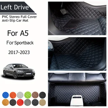 【LHD】Audi Už A5 Sportback 2017-2023 Trijų sluoksnių PVC Stereo Pilnas draudimas Anti-Slip Automobilių Kilimėlis Automobilių Kilimėliai, Automobilių Priedai