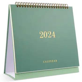 Stalinis Kalendorius Mėnesio Planuotojas Atostogų Priminimą Kalendoriuje Stalinis Kalendorius Sausio 2024-Birželio Iki 2025 M. (Žalia)
